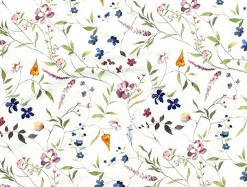 Flower meadow french terry